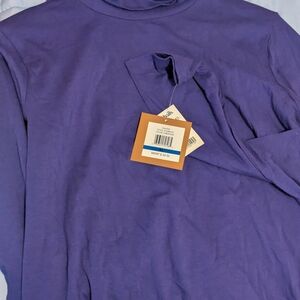 Ellen Tracy XL Purple Long Sleeve Shirt